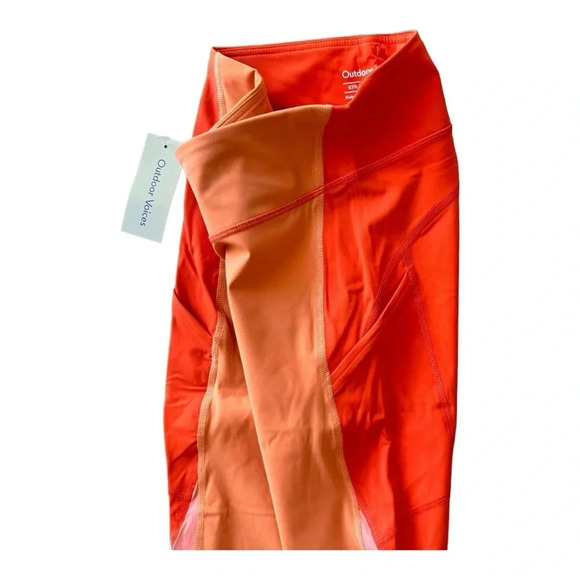 Outdoor Voices 7/8 Leggings Zoom Sunstone Paprika Peach Orange Women’s Sz S NWT - Picture 8 of 15